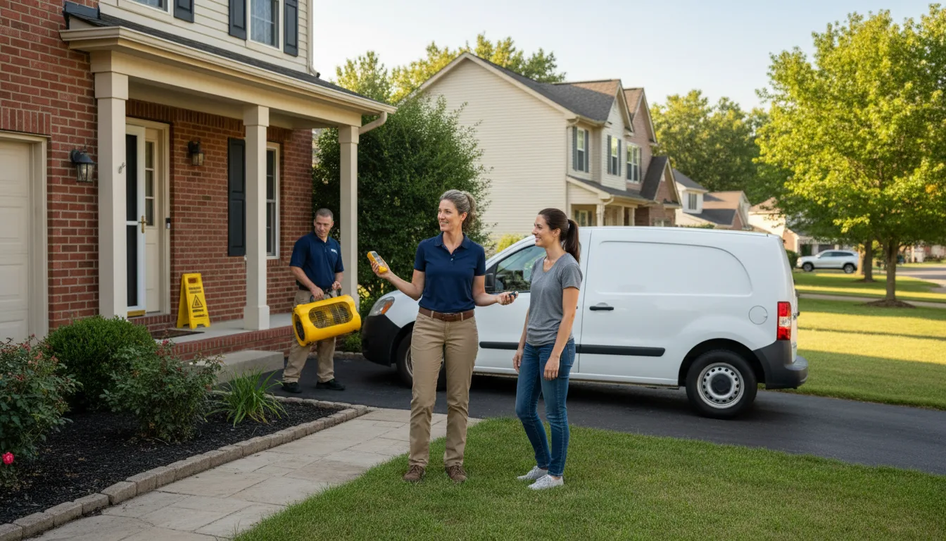 Residential water damage restoration in Moselle, MS